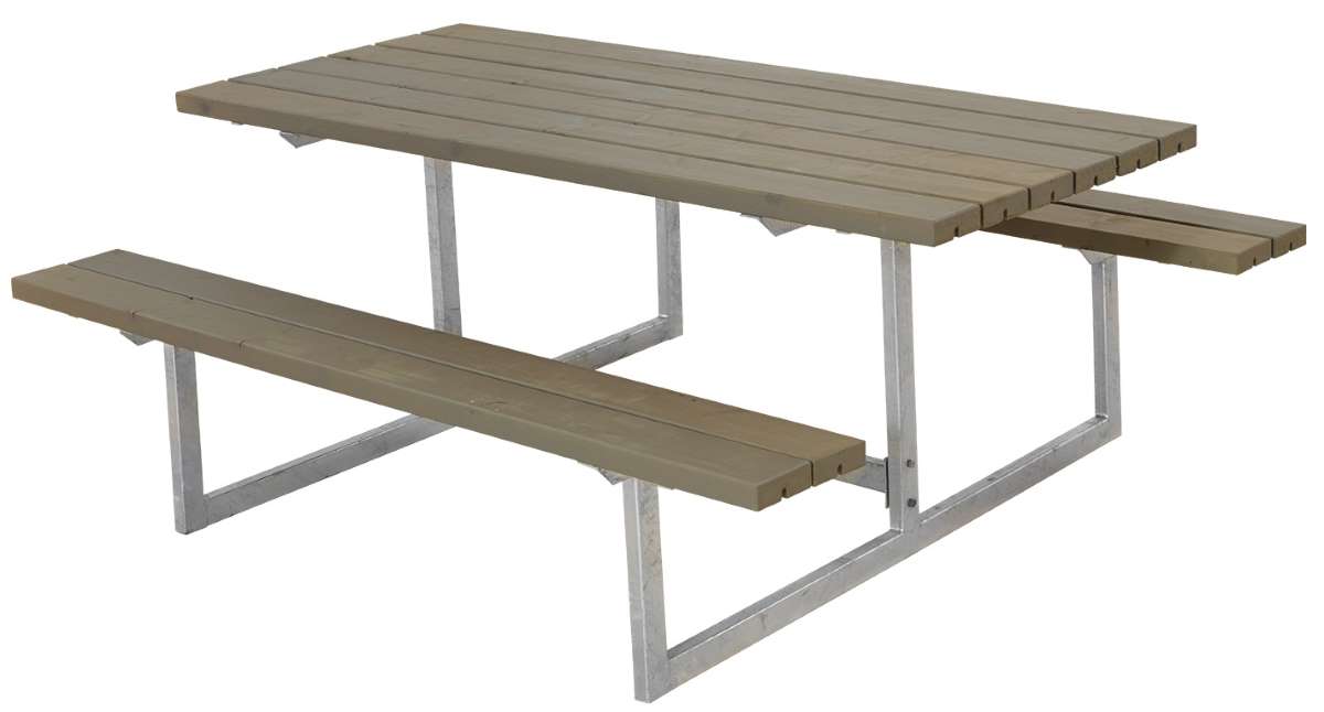 Basic bordbænkesæt - gråbrun