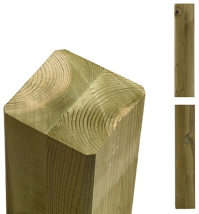 Limtræsstolpe 9x9x369cm